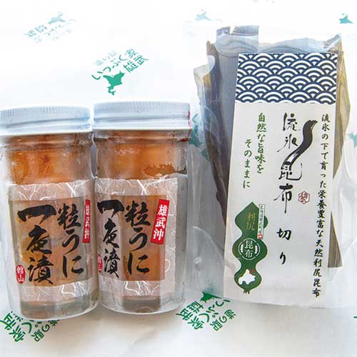 【全国送料込（沖縄・離島不可）】ウニ昆布セット（冷凍）